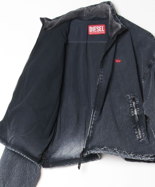 DIESEL(ディーゼル)の「ウィメンズ ジャケット G-LEAMER(ナイロンジャケット・レディース・ブラック/ピンク・38/42/40/44)」の3枚目の写真