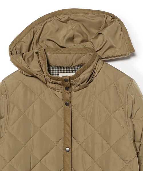 BEAMS HEART（ビームスハート）の「フード キルティング コート（その他アウター・レディース・オリーブ/ベージュ/ネイビー・MEDIUM/LARGE/SMALL）」の11枚目の写真