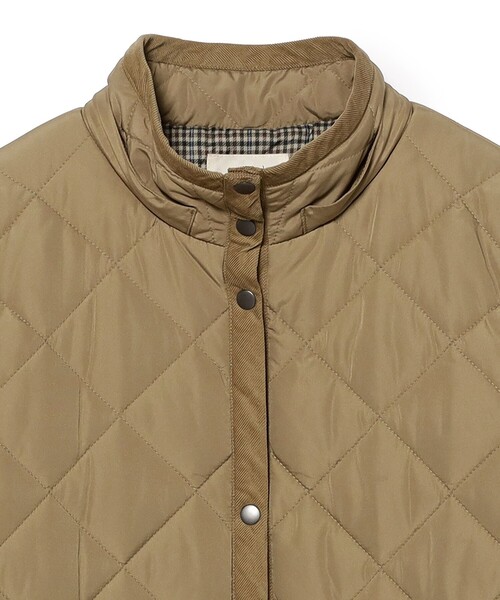 BEAMS HEART（ビームスハート）の「フード キルティング コート（その他アウター・レディース・オリーブ/ベージュ/ネイビー・MEDIUM/LARGE/SMALL）」の15枚目の写真