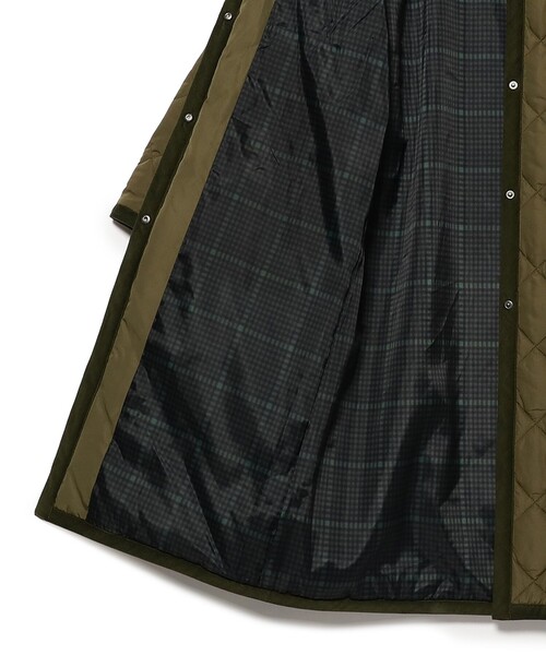 BEAMS HEART（ビームスハート）の「フード キルティング コート（その他アウター・レディース・オリーブ/ベージュ/ネイビー・MEDIUM/LARGE/SMALL）」の16枚目の写真