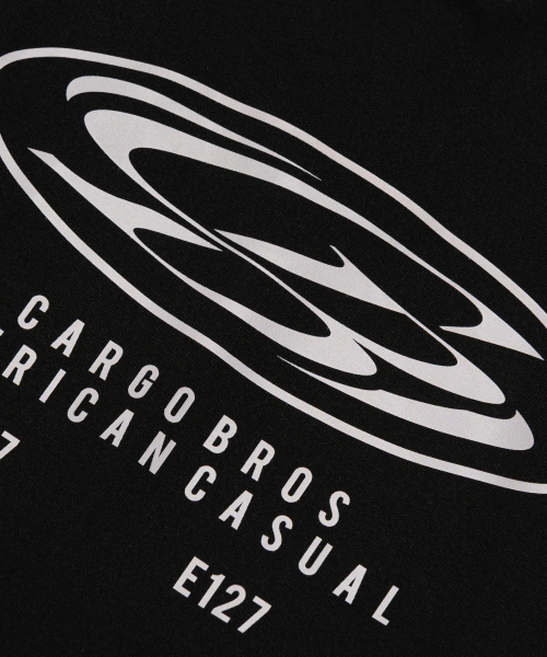 CARGOBROS(カーゴブロス)の「(ビッグサイズ) ラウンドサークルロゴ半袖Tシャツ (ブラック)(Tシャツ/カットソー・メンズ・その他・FREE)」の5枚目の写真