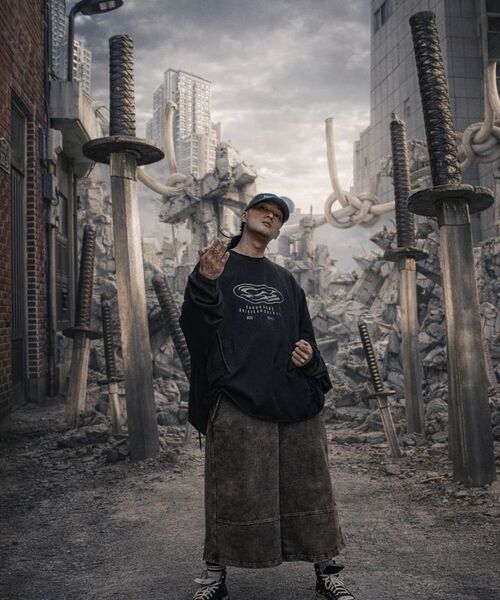 CARGOBROS(カーゴブロス)の「(ビッグサイズ) ラウンドサークルロゴ半袖Tシャツ (ブラック)(Tシャツ/カットソー・メンズ・その他・FREE)」の12枚目の写真
