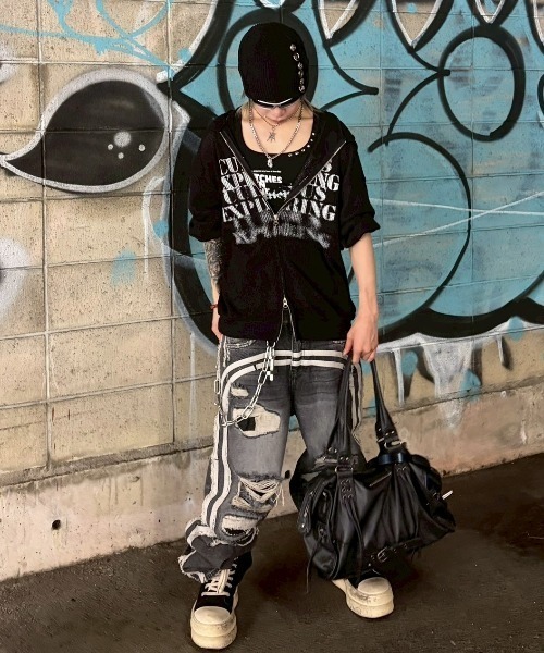 Never mind the XU（ネバーマインドザエックスユー）の「【Never mind the XU】slim fit studs sleeveless / 【ネバーマインド ザ エックスユー】スリムフィットスタッズタンクトップ（タンクトップ・レディース・ブラック/ホワイト・S）」の22枚目の写真