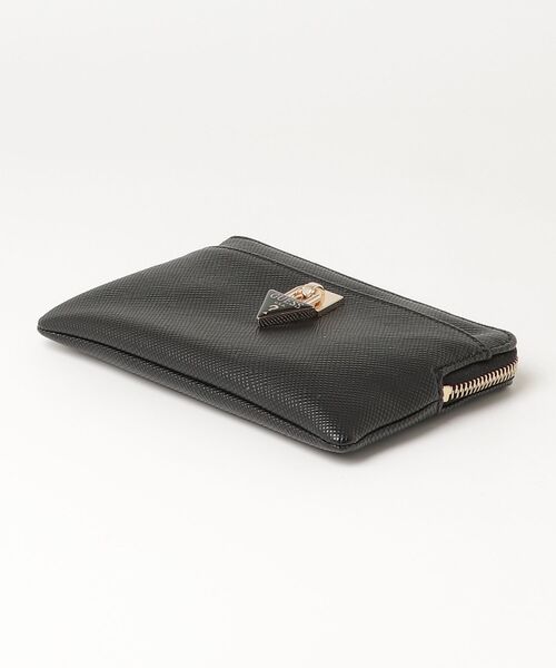 Guess(ゲス)の「PATSIE Key Ring Pouch キーケース カードケース 財布(カードケース・レディース・パープル/ブラック/オフホワイト/ネイビー・ONE SIZE)」の14枚目の写真