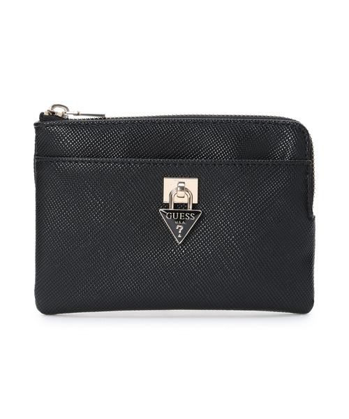 新品！GUESS 　ゲス　ロゴ　長財布　Black/GW15 GUESS（ゲス） 財布 LARGE ZIPAROUND ラウンドファスナー長財布