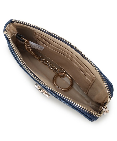 Guess(ゲス)の「PATSIE Key Ring Pouch キーケース カードケース 財布(カードケース・レディース・パープル/ブラック/オフホワイト/ネイビー・ONE SIZE)」の10枚目の写真