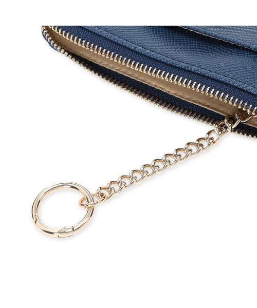 Guess(ゲス)の「PATSIE Key Ring Pouch キーケース カードケース 財布(カードケース・レディース・パープル/ブラック/オフホワイト/ネイビー・ONE SIZE)」の11枚目の写真