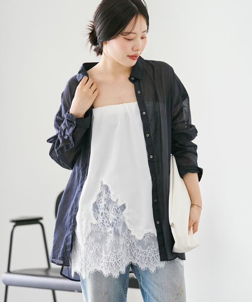 plage（プラージュ）の「Lace 2way スカート（スカート・レディース・ホワイト/キャメル・FREE）」の8枚目の写真