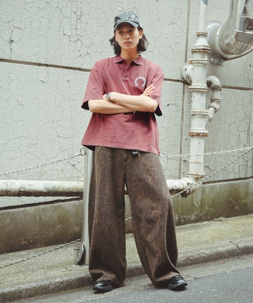 RAGEBLUE(レイジブルー)の「Pigment Circle Logo Polo Shirt/ピグメント加工サークルロゴポロシャツ(ポロシャツ・メンズ・レッド/ライトグレー/グレー・LARGE/MEDIUM)」の20枚目の写真