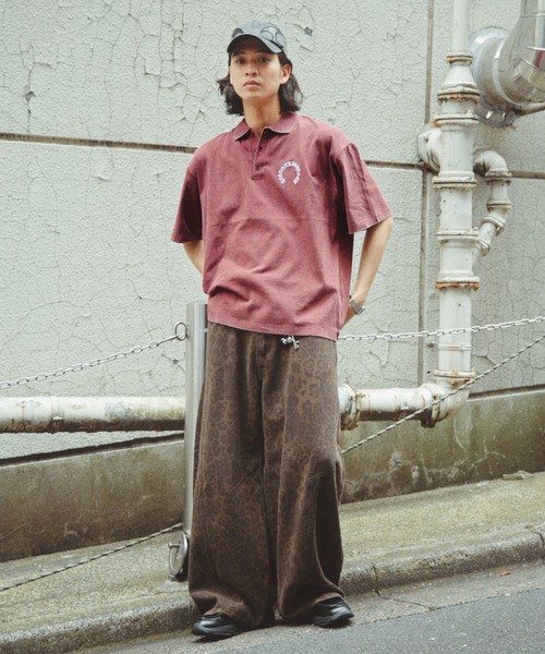 RAGEBLUE(レイジブルー)の「Pigment Circle Logo Polo Shirt/ピグメント加工サークルロゴポロシャツ(ポロシャツ・メンズ・レッド/ライトグレー/グレー・LARGE/MEDIUM)」の21枚目の写真