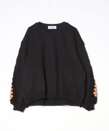 DISCOVERED CROCHET SLEEVE SWEAT