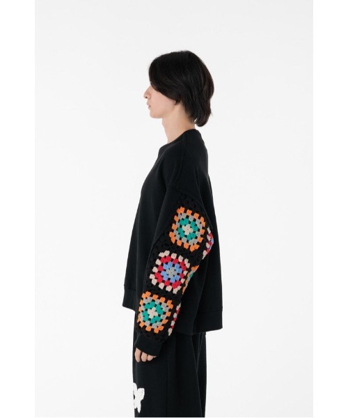 DISCOVERED(ディスカバード)の「DISCOVERED CROCHET SLEEVE SWEAT(スウェット・メンズ・グレー/ブラック・3/1)」の17枚目の写真