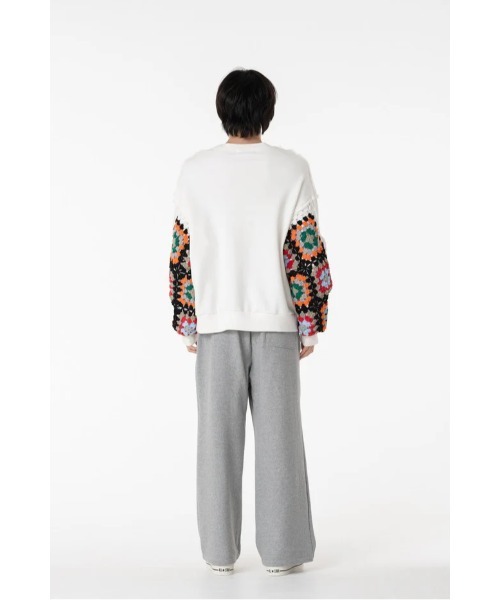 DISCOVERED(ディスカバード)の「DISCOVERED CROCHET SLEEVE SWEAT(スウェット・メンズ・グレー/ブラック・3/1)」の8枚目の写真