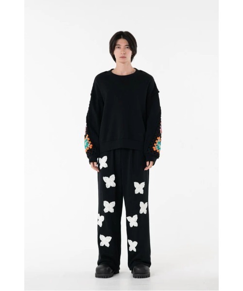 DISCOVERED(ディスカバード)の「DISCOVERED CROCHET SLEEVE SWEAT(スウェット・メンズ・グレー/ブラック・3/1)」の13枚目の写真