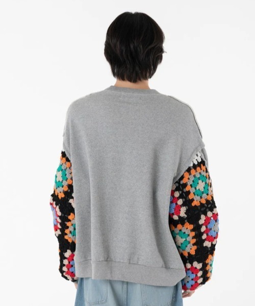 DISCOVERED(ディスカバード)の「DISCOVERED CROCHET SLEEVE SWEAT(スウェット・メンズ・グレー/ブラック・3/1)」の20枚目の写真
