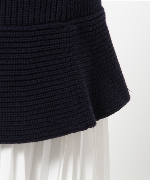 SACRA（サクラ）の「【SACRA】 FARCE YARN KNIT（ニット/セーター・レディース・ホワイト/ネイビー・0）」の8枚目の写真