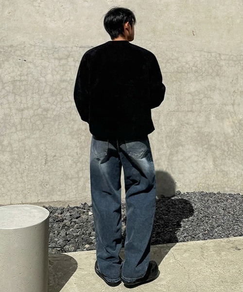 NOWLE(ノウル)の「【NOWLE】ヴィンテージライク ルーズフィットデニム / 90s バギーシルエット パンツ(デニムパンツ・メンズ・インディゴブルー・MEDIUM/LARGE/X-LARGE/SMALL)」の4枚目の写真