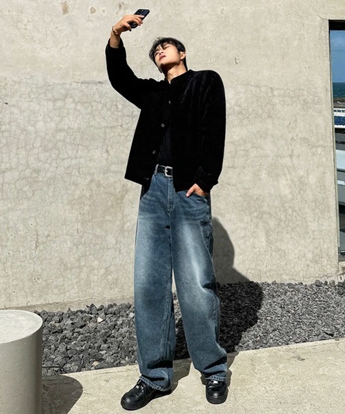 NOWLE(ノウル)の「【NOWLE】ヴィンテージライク ルーズフィットデニム / 90s バギーシルエット パンツ(デニムパンツ・メンズ・インディゴブルー・MEDIUM/LARGE/X-LARGE/SMALL)」の10枚目の写真