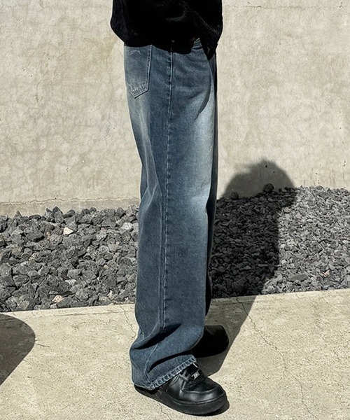 NOWLE(ノウル)の「【NOWLE】ヴィンテージライク ルーズフィットデニム / 90s バギーシルエット パンツ(デニムパンツ・メンズ・インディゴブルー・MEDIUM/LARGE/X-LARGE/SMALL)」の13枚目の写真
