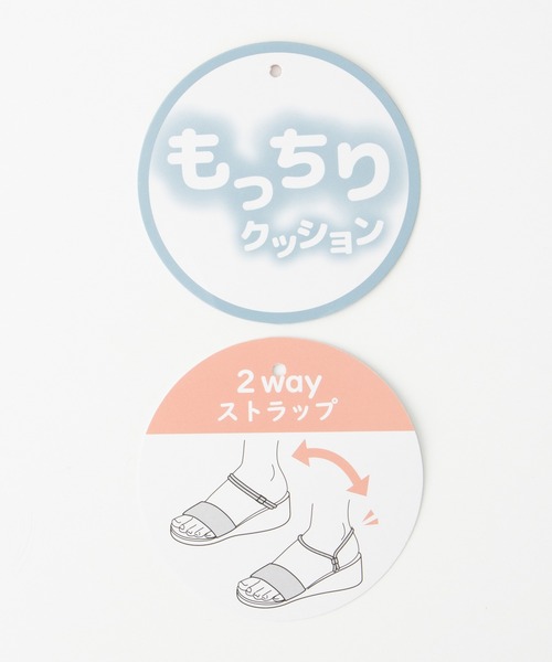 Honeys(ハニーズ)の「ウエッジヒールサンダル(サンダル・レディース・ベージュ/ブラック・LL/M/S/L)」の3枚目の写真