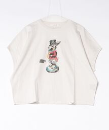 H.A.K×ナタリー・レテ スワイー天竺「MISTER RABBiT」ドルマンTシャツ