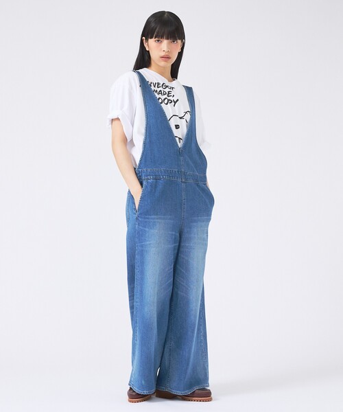 Healthy denim（ヘルシーデニム）の「【Healthy denim/ヘルシーデニム】サロペット/Cornflakes/デニム/パンツ（サロペット/オーバーオール・レディース・インディゴブルー・フリー）」の2枚目の写真