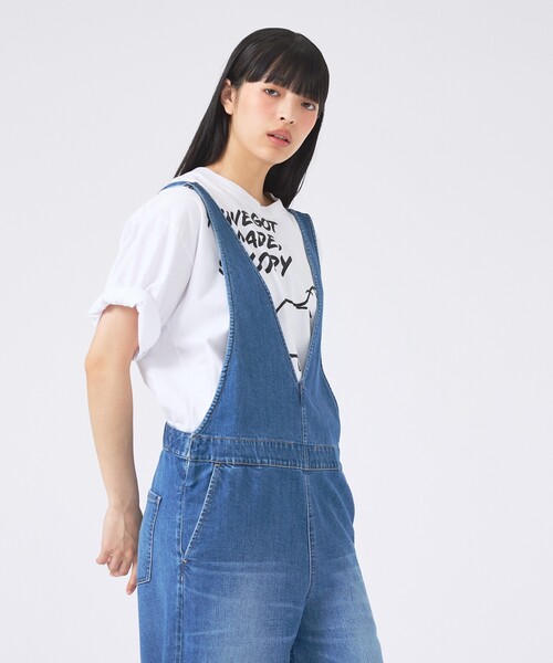 Healthy denim（ヘルシーデニム）の「【Healthy denim/ヘルシーデニム】サロペット/Cornflakes/デニム/パンツ（サロペット/オーバーオール・レディース・インディゴブルー・フリー）」の4枚目の写真