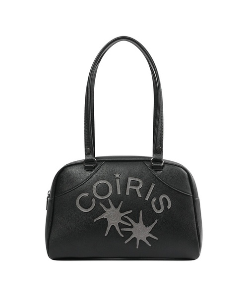 COIRIS(コイリス)の「ロディックレザーパッチワークボウリングバッグ (2カラー)(ショルダーバッグ・レディース・ブラック/レッド・FREE)」の1枚目の写真