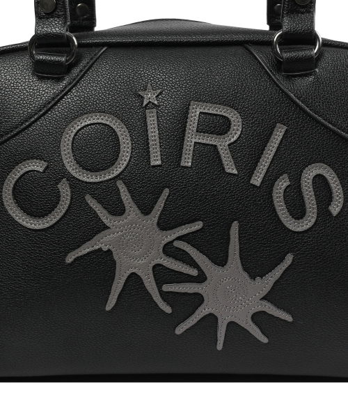 COIRIS(コイリス)の「ロディックレザーパッチワークボウリングバッグ (2カラー)(ショルダーバッグ・レディース・ブラック/レッド・FREE)」の5枚目の写真