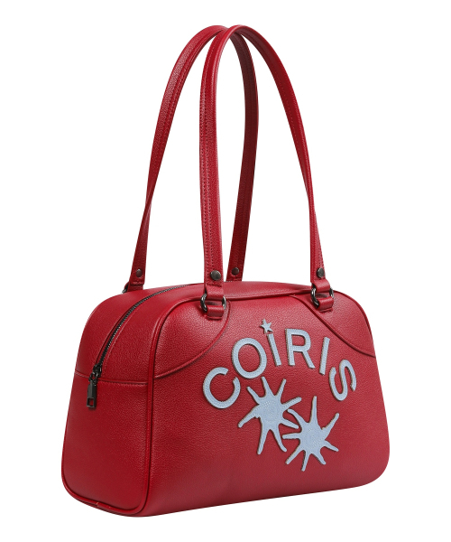 COIRIS(コイリス)の「ロディックレザーパッチワークボウリングバッグ (2カラー)(ショルダーバッグ・レディース・ブラック/レッド・FREE)」の9枚目の写真