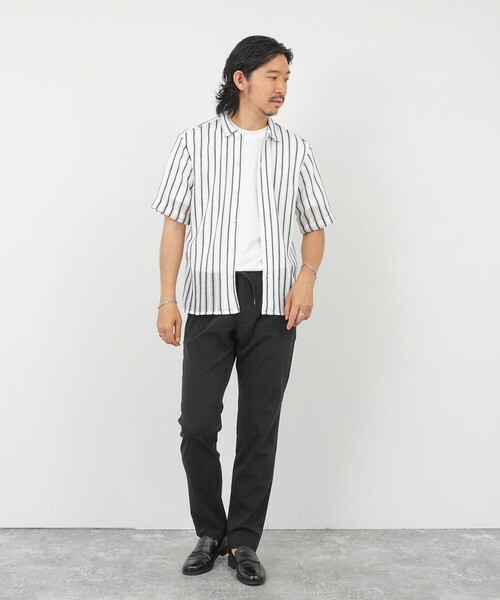 NOLLEY’S(ノーリーズ)の「レースワンナップカラー 半袖ニットシャツ 26SS(シャツ/ブラウス・メンズ・ホワイト系その他/アイボリー・L/M)」の16枚目の写真