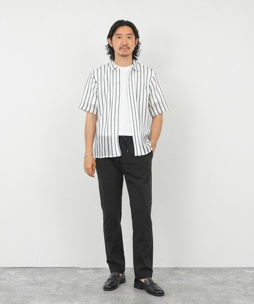 NOLLEY’S(ノーリーズ)の「レースワンナップカラー 半袖ニットシャツ 26SS(シャツ/ブラウス・メンズ・ホワイト系その他/アイボリー・L/M)」の17枚目の写真