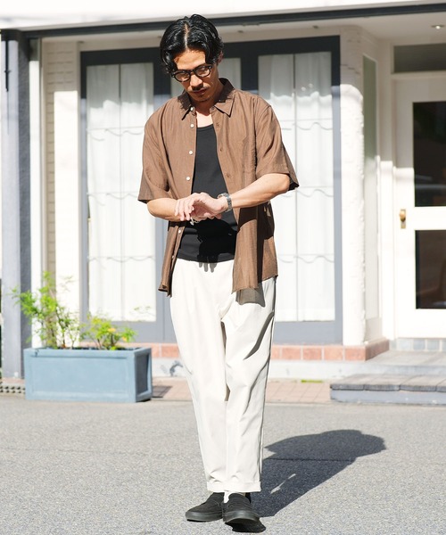 jiggys shop(ジギーズショップ)の「2タック ワイドシルエット テーパード チノパン(チノパンツ・メンズ・ネイビー/ホワイト/ベージュ・MEDIUM/LARGE/X-LARGE)」の7枚目の写真