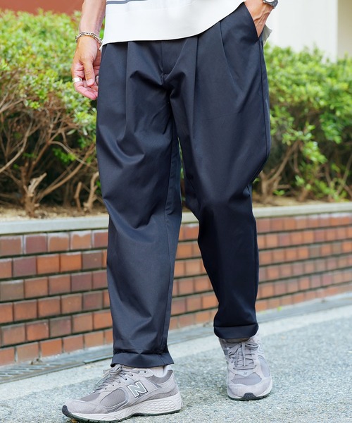 jiggys shop(ジギーズショップ)の「2タック ワイドシルエット テーパード チノパン(チノパンツ・メンズ・ネイビー/ホワイト/ベージュ・MEDIUM/LARGE/X-LARGE)」の21枚目の写真