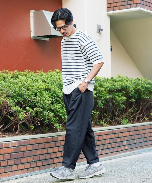 jiggys shop(ジギーズショップ)の「2タック ワイドシルエット テーパード チノパン(チノパンツ・メンズ・ネイビー/ホワイト/ベージュ・MEDIUM/LARGE/X-LARGE)」の19枚目の写真
