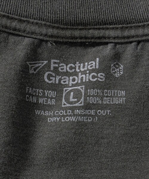 Steven Alan(スティーブンアラン)の「<Factual Graphics × Steven Alan> BIRTH LSL/Tシャツ(Tシャツ/カットソー・メンズ・ブラック・XL/L)」の8枚目の写真