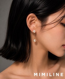 ツインパールロングピアス