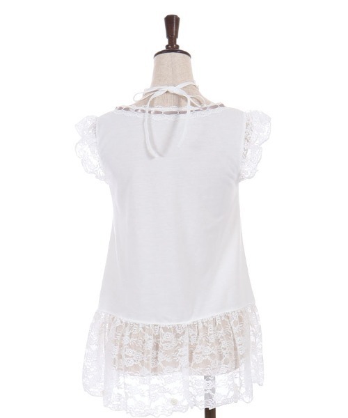 axes femme（アクシーズファム）の「ローズストラップロングタンク（タンクトップ・レディース・ブラック/ホワイト・FREE）」の10枚目の写真