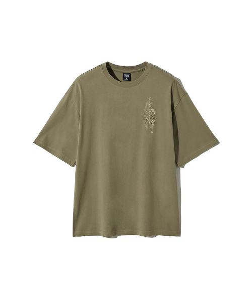 GAKKAI UNIONS(ガッカイユニオンズ)の「サンシャイン刺繍半袖Tシャツオリーブ(Tシャツ/カットソー・レディース・その他・MEDIUM/LARGE)」の2枚目の写真