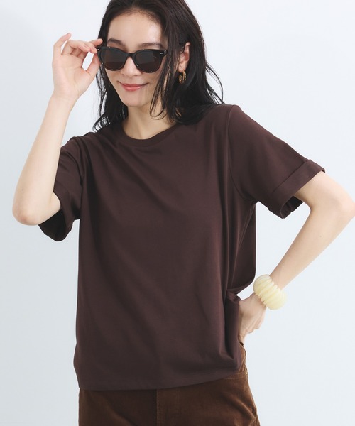 BARNYARDSTORM(バンヤードストーム)の「BARNYARDSTORM / ターンバックT(Tシャツ/カットソー・レディース・ブラウン/ホワイト・FREE)」の20枚目の写真