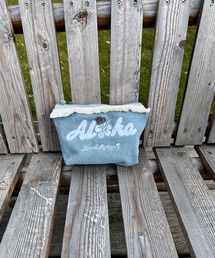 LOCALMOTION HAWAII（ローカルモーション　ハワイ）の「ﾊﾜｲ&ﾘｿﾞｰﾄﾃﾞﾆﾑｻｶﾞﾗ刺繍ﾎﾟｰﾁ（ポーチ）」