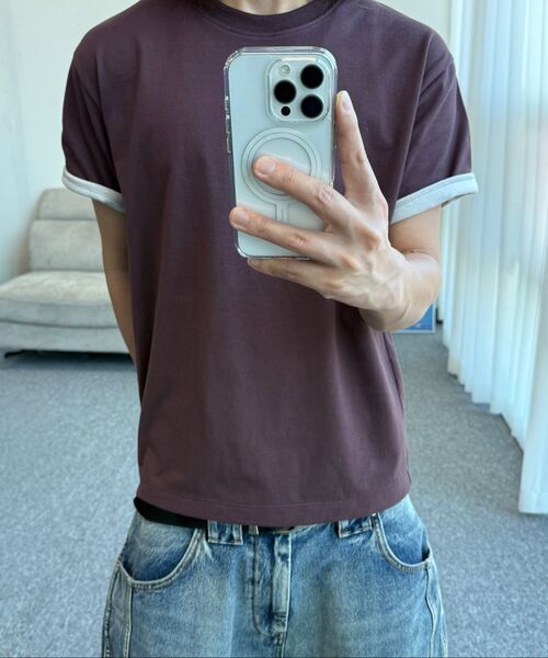 SLOWACID（スローアシッド）の「SA REFINED FLIP-CUFF SEMI-CROP TEE [BLACK]（Tシャツ/カットソー・レディース・その他・SMALL/MEDIUM/LARGE/X-LARGE）」の10枚目の写真