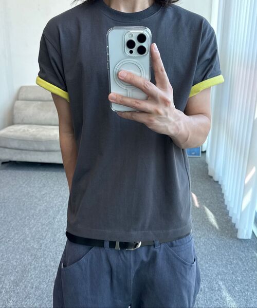 SLOWACID（スローアシッド）の「SA REFINED FLIP-CUFF SEMI-CROP TEE [BLACK]（Tシャツ/カットソー・レディース・その他・SMALL/MEDIUM/LARGE/X-LARGE）」の13枚目の写真