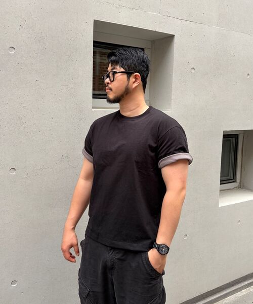 SLOWACID（スローアシッド）の「SA REFINED FLIP-CUFF SEMI-CROP TEE [BLACK]（Tシャツ/カットソー・レディース・その他・SMALL/MEDIUM/LARGE/X-LARGE）」の14枚目の写真