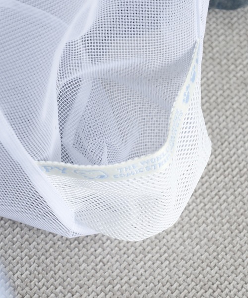SNOOPY(スヌーピー)の「SNOOPY スヌーピー トートバッグ メッシュ ダブルハンドル(トートバッグ・レディース・グレー/ホワイト・FREE)」の8枚目の写真