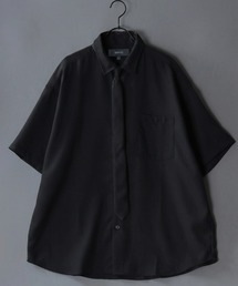 Dress Shirt with Tie/2WAY ネクタイ付き オーバーサイズ 半袖シャツ ドレスシャツ