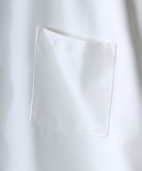 SITRY(シトリー)の「Dress Shirt with Tie/2WAY ネクタイ付き オーバーサイズ 半袖シャツ ドレスシャツ(シャツ/ブラウス・メンズ・ブラック/ベージュ/グレイッシュブルー/ホワイト/ライトグレー・L/M)」の6枚目の写真