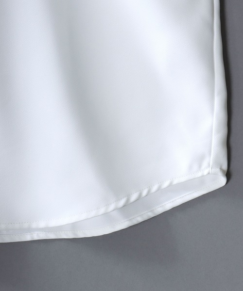 SITRY(シトリー)の「Dress Shirt with Tie/2WAY ネクタイ付き オーバーサイズ 半袖シャツ ドレスシャツ(シャツ/ブラウス・メンズ・ブラック/ベージュ/グレイッシュブルー/ホワイト/ライトグレー・L/M)」の8枚目の写真