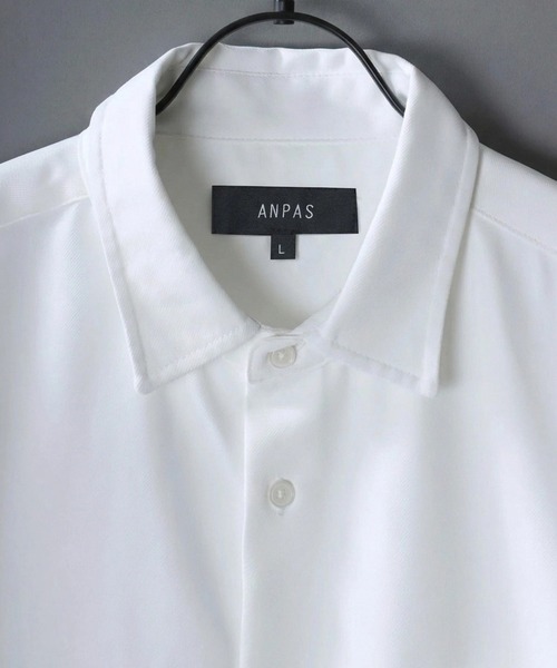 SITRY(シトリー)の「Dress Shirt with Tie/2WAY ネクタイ付き オーバーサイズ 半袖シャツ ドレスシャツ(シャツ/ブラウス・メンズ・ブラック/ベージュ/グレイッシュブルー/ホワイト/ライトグレー・L/M)」の15枚目の写真
