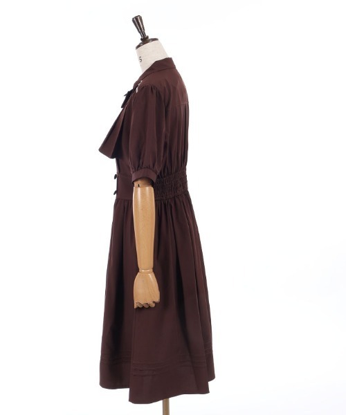 axes femme(アクシーズファム)の「リボンセットフラシOP(ワンピース・レディース・ブラウン/グリーン/サックスブルー・MEDIUM)」の13枚目の写真